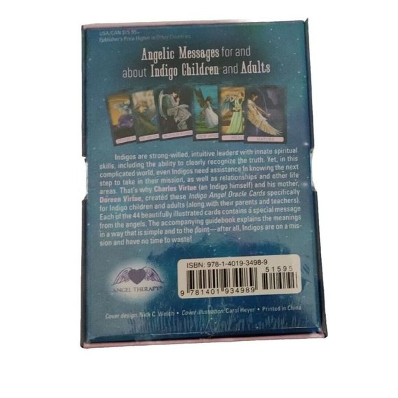 Indigo Angel Oracle Cards by Doreen Virtue New in Factory Seal OOP Angel Therapy - Picture 4 of 4